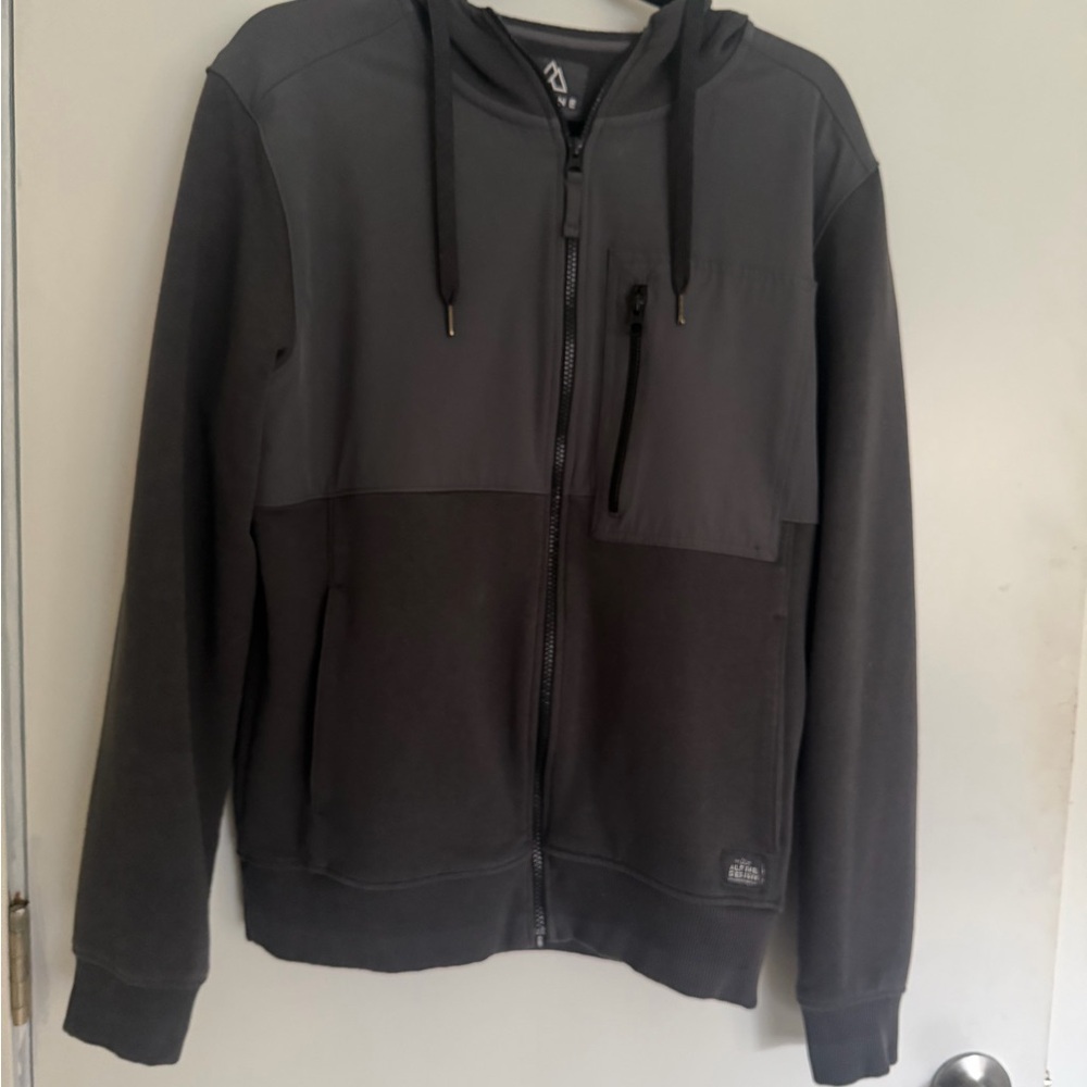 Alpine Design Charcoal Full-Zip Hoodie Men’s Size M